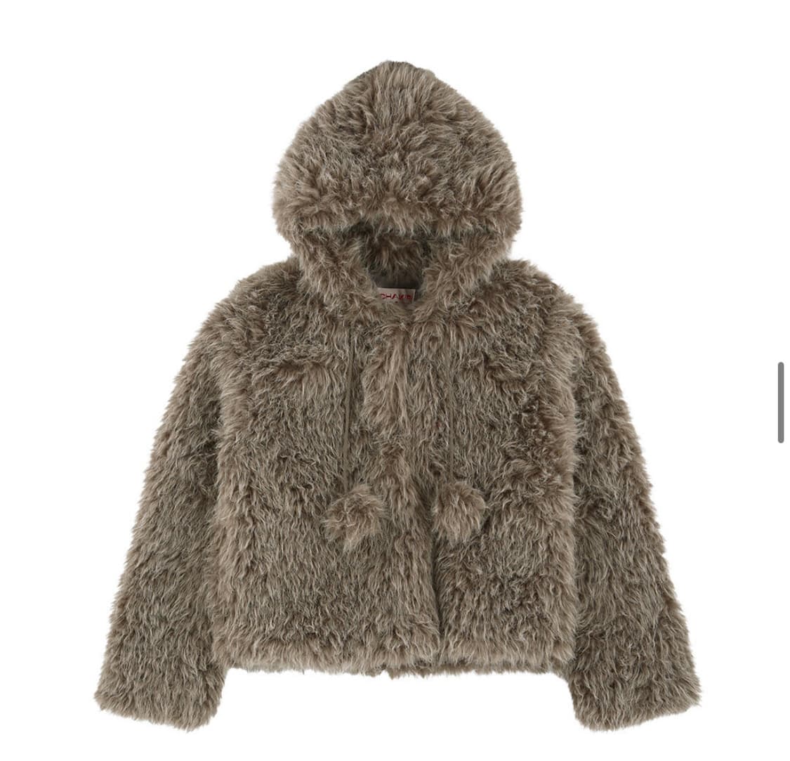 샤키리 폼폼 후드 퍼자켓 구합니다 상품이미지1