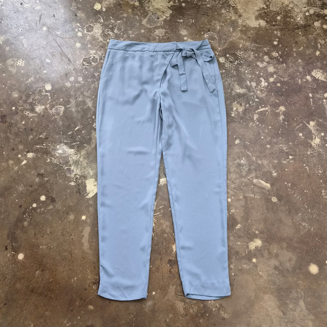 M) ZARA 자라 하이웨스트 벨티드 팬츠 바지 상품이미지2