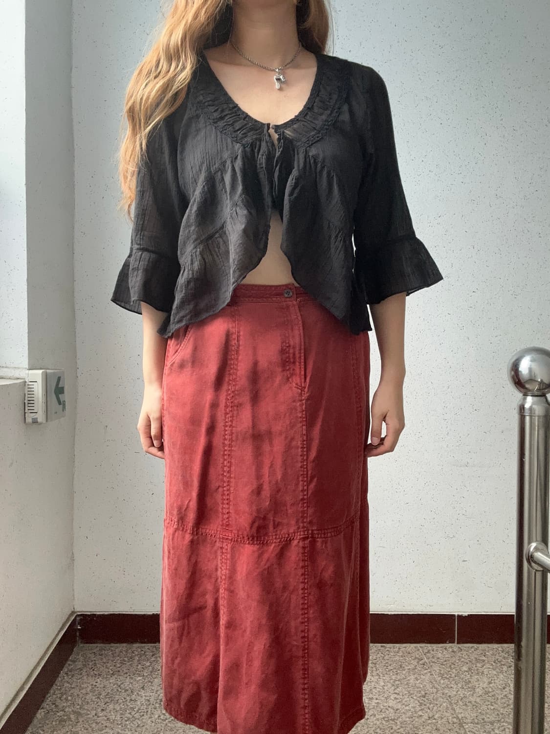 블랙 볼레로 블라우스 가디건 상품이미지7