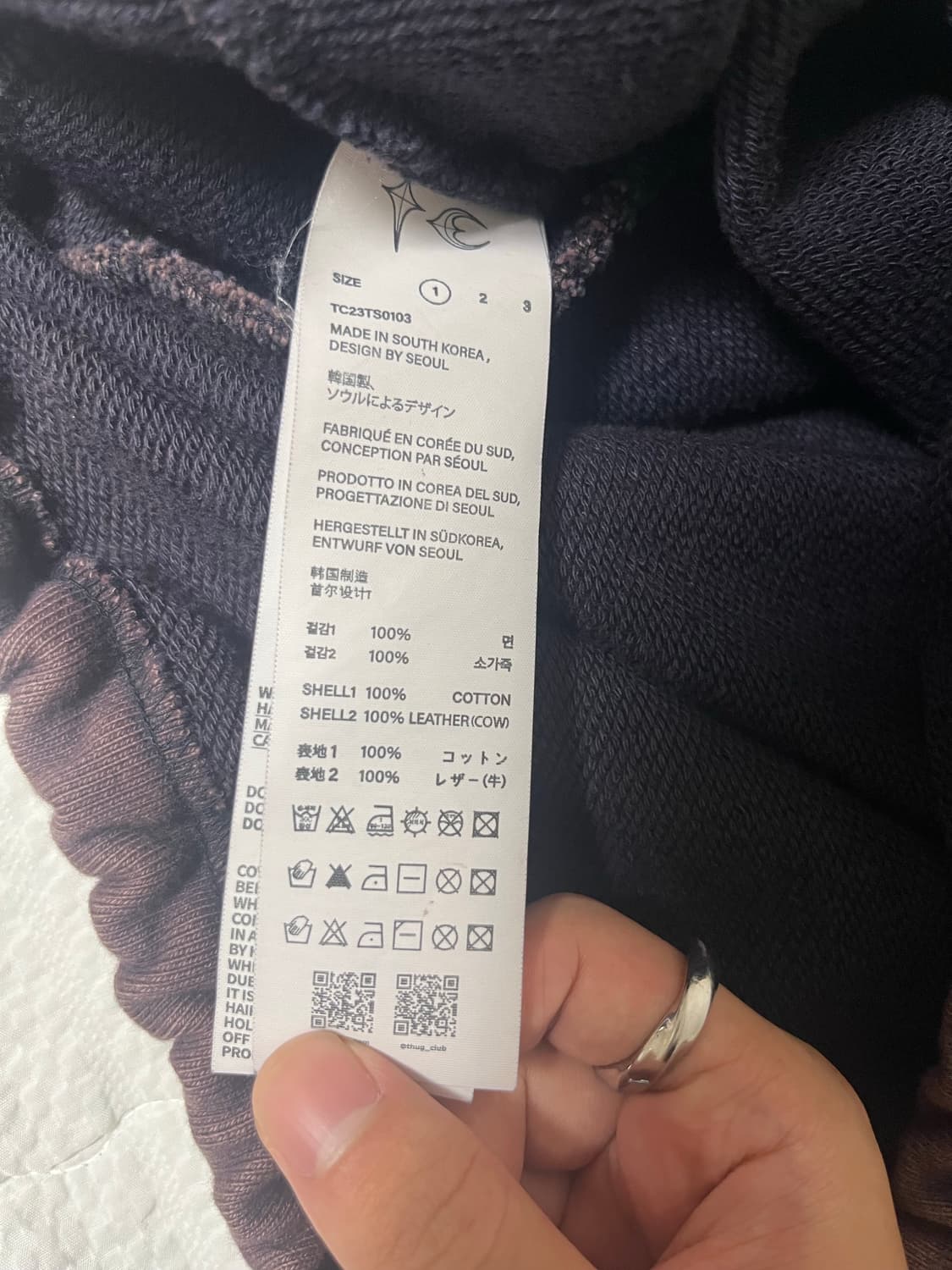 떠그클럽 락 후드 네이비 (1) 상품이미지3