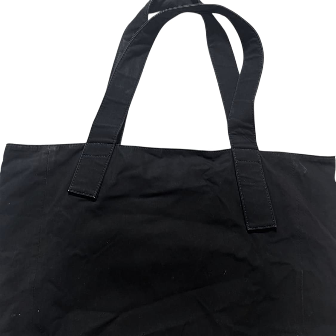 요지 야마모토 느와르 가죽 코튼 레터링 토트백 상품이미지9