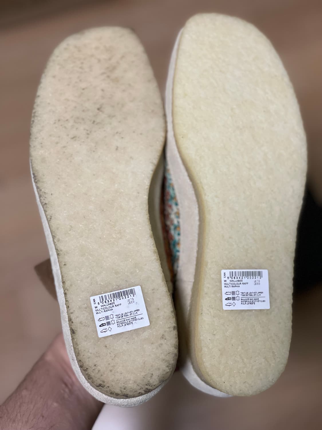 [260] 클락스 왈라비 멀티컬러 라피아(✨새상품/바닥오염) 상품이미지6