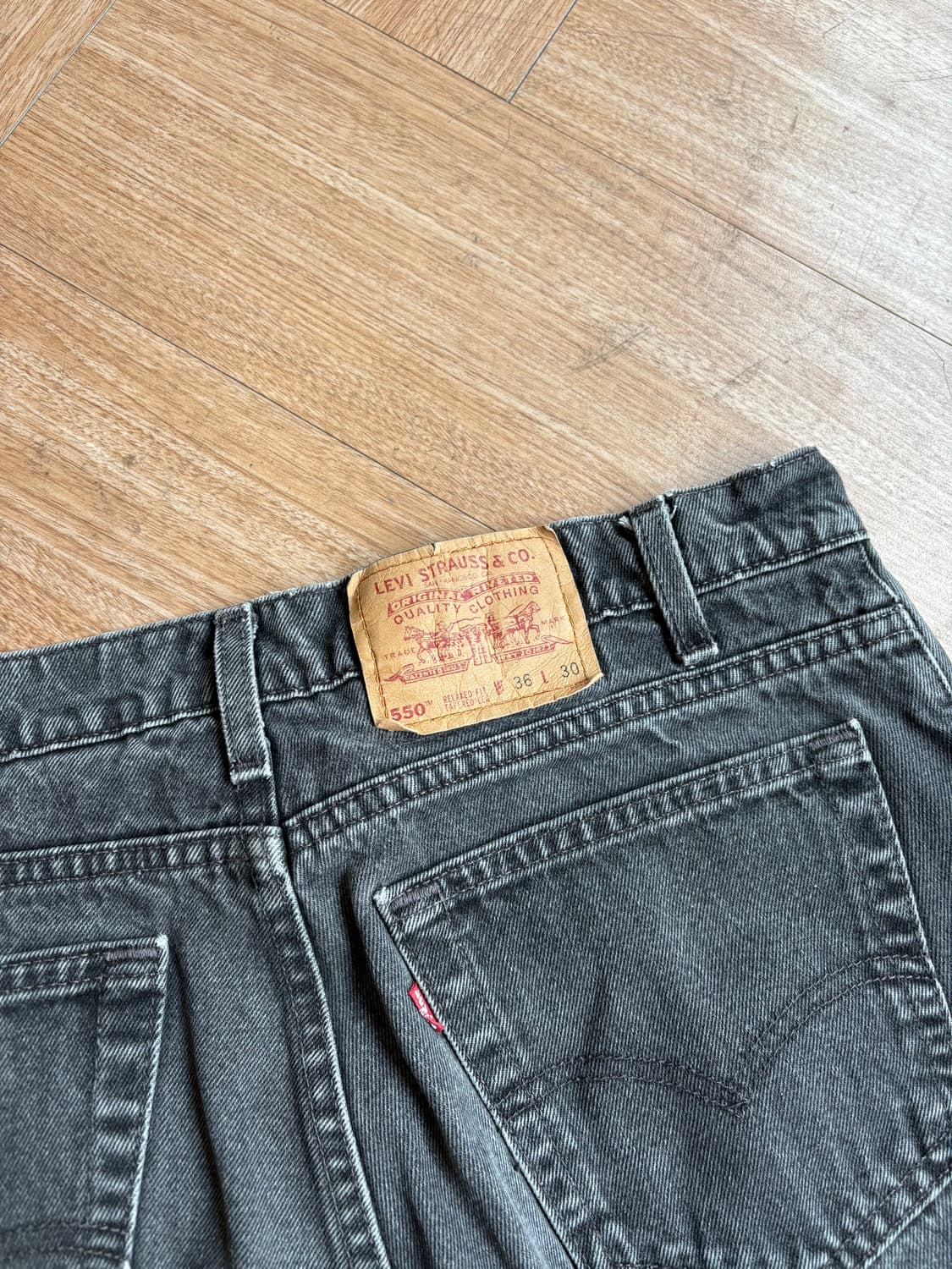 90s Usa Levis 550 Black 상품이미지4