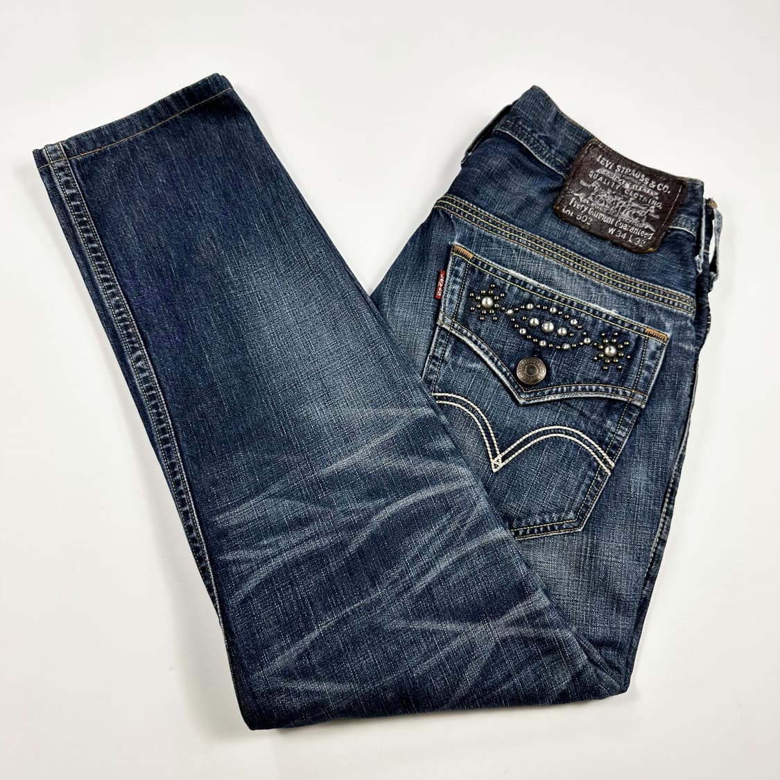 리바이스 502 오리지널 워싱 데님팬츠 (34인치) 상품이미지2