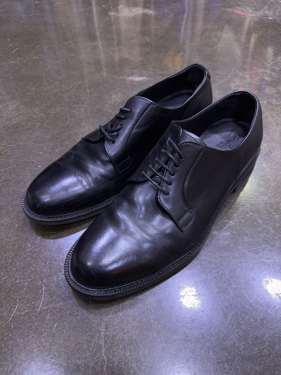 무신사스탠다드 플레인 더비 슈즈 구두 블랙 270 상품이미지1