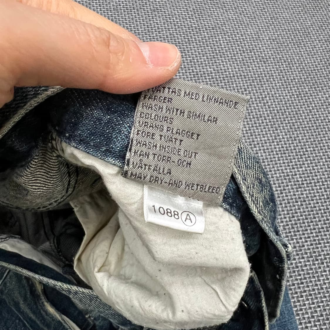 칩먼데이 워싱 슬림 데님팬츠 상품이미지3