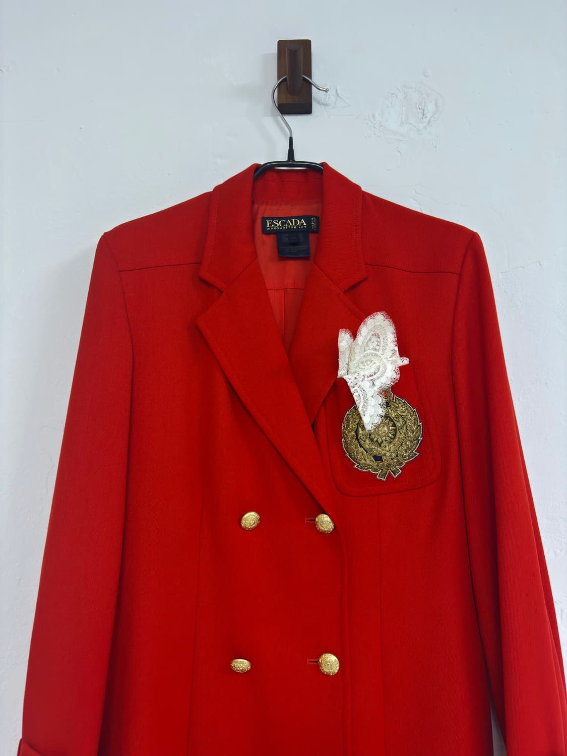 에스까다 독일제 레드 오피서 코트 상품이미지3