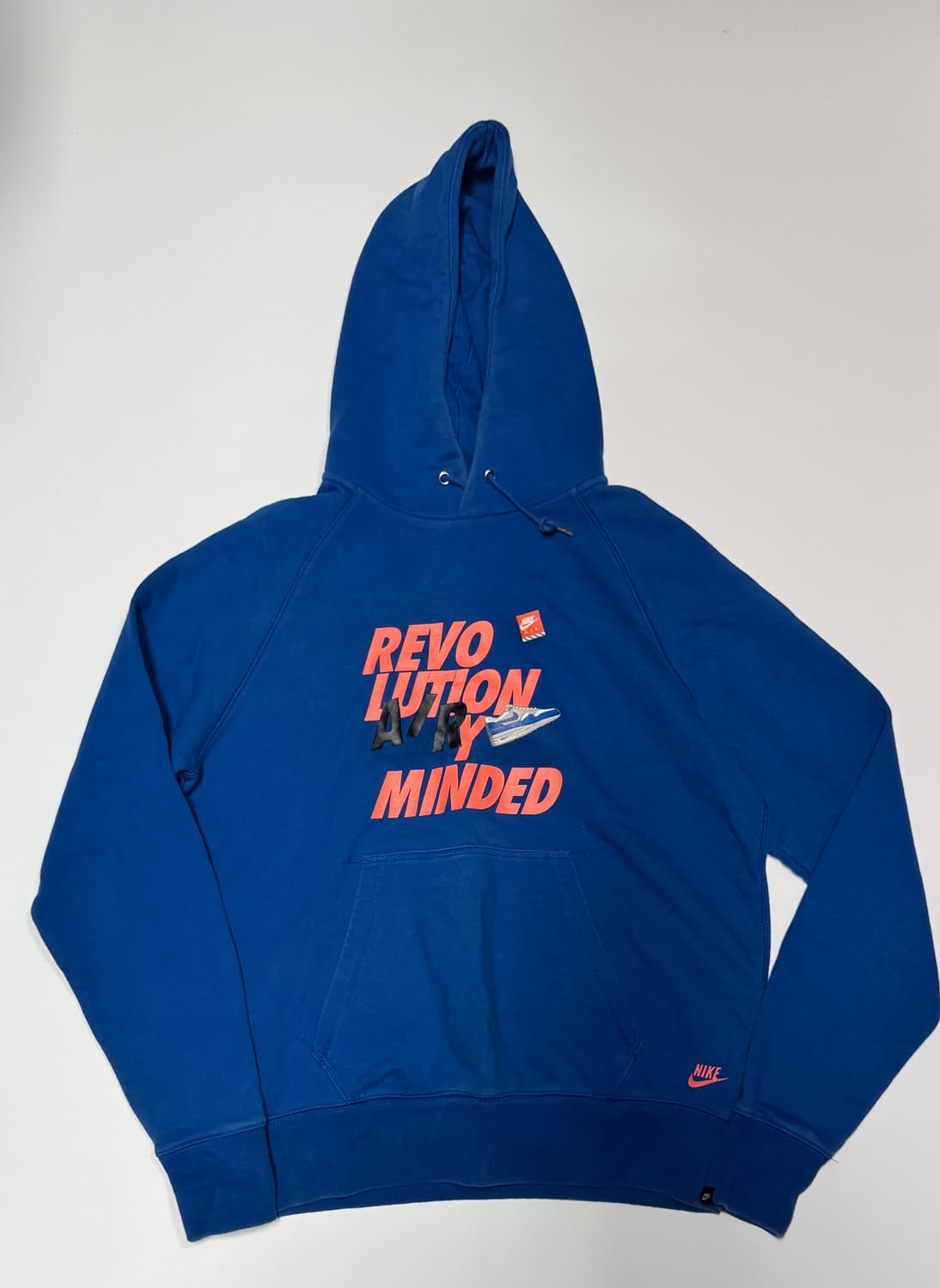 나이키 올드스쿨 프린팅 블루 후드티 L 상품이미지1