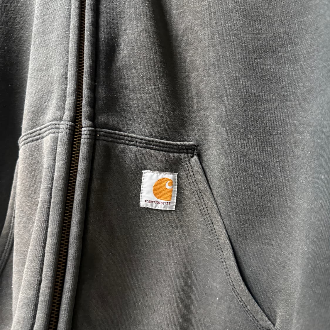 칼하트 빅사이즈 레인디펜더 후드집업 다크 그레이 상품이미지3