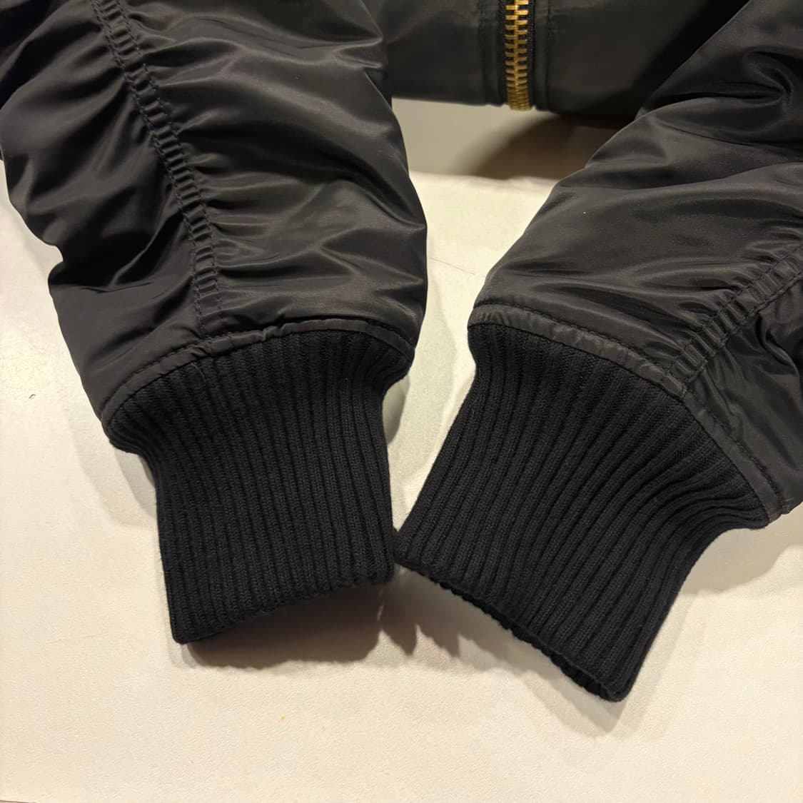 [M] 엑스톤즈 XTONZ 블랙 항공 패치 마원 봄버 자켓 D442 상품이미지7