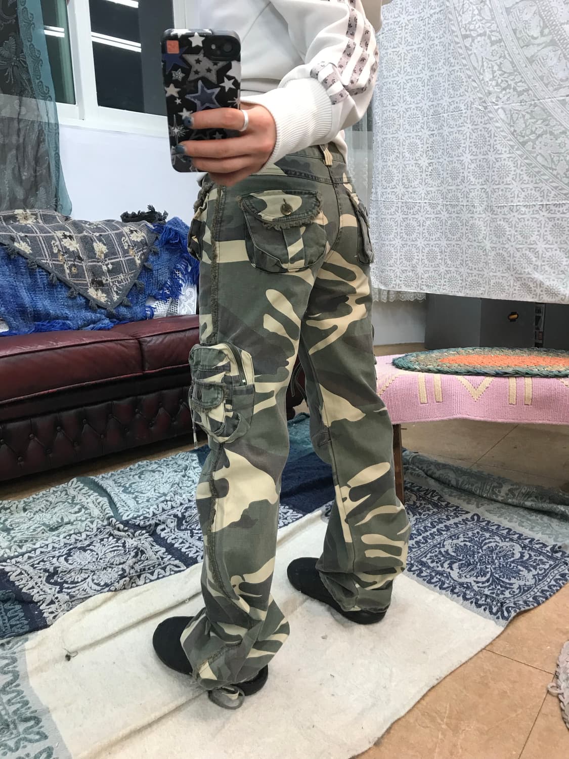 빈티지 여성 카모 카고팬츠  상품이미지2