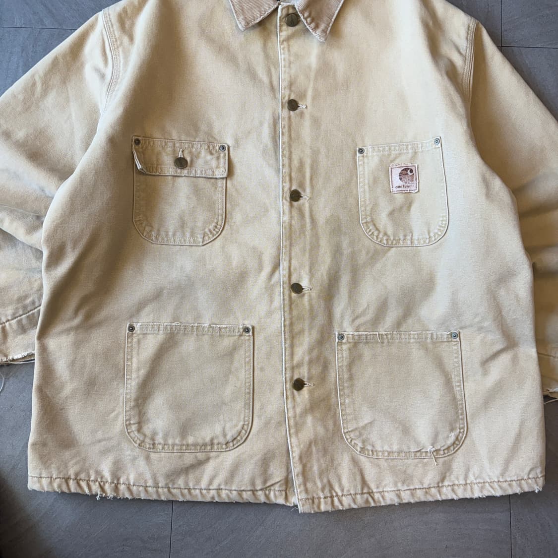 칼하트 정품 C02 베이지 덕 초어 자켓 상품이미지4