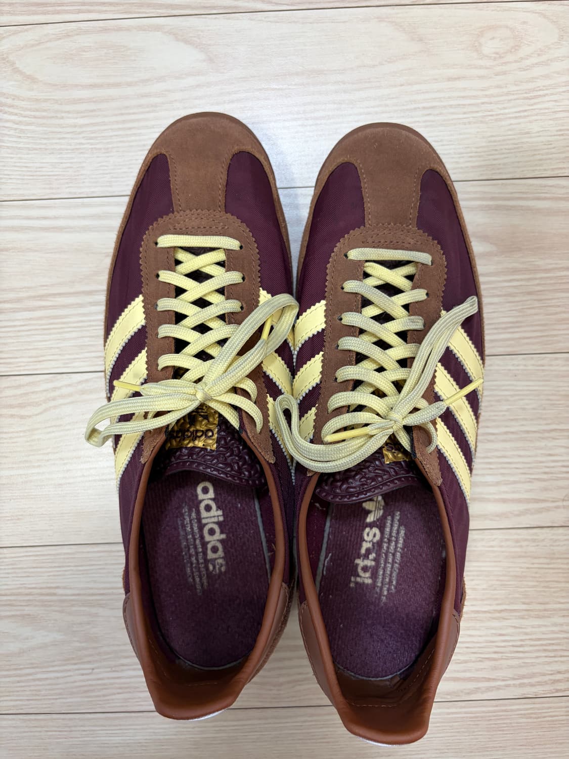 아디다스 SL 72 OG 마룬 올모스트 옐로우 260사이즈 상품이미지3