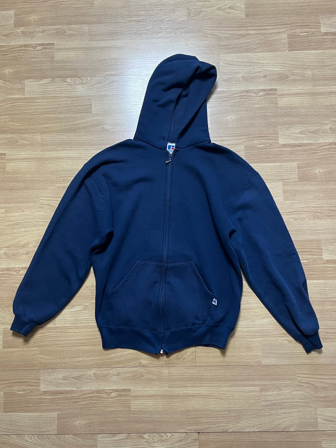 빈티지 USA 러셀 후드집업 L 네이비 상품이미지1