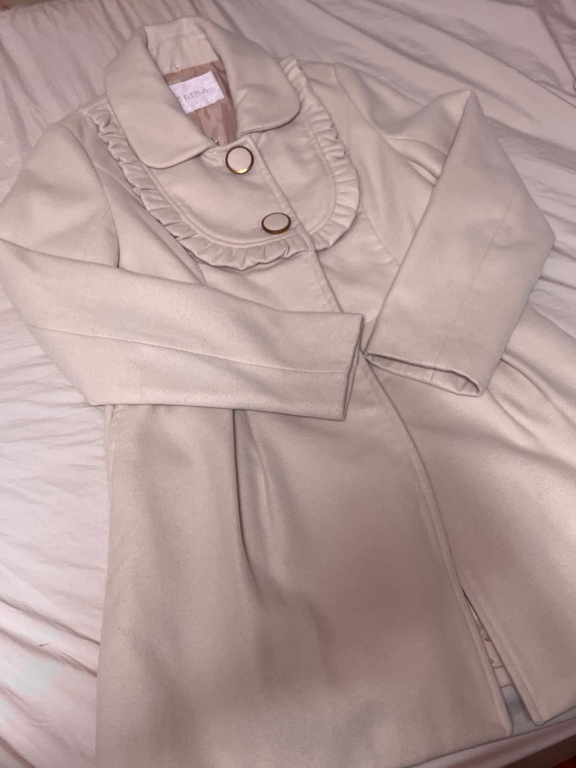 리즈리사 Lizlisa 연핑크 롱 코트 일브 러블리 상품이미지1