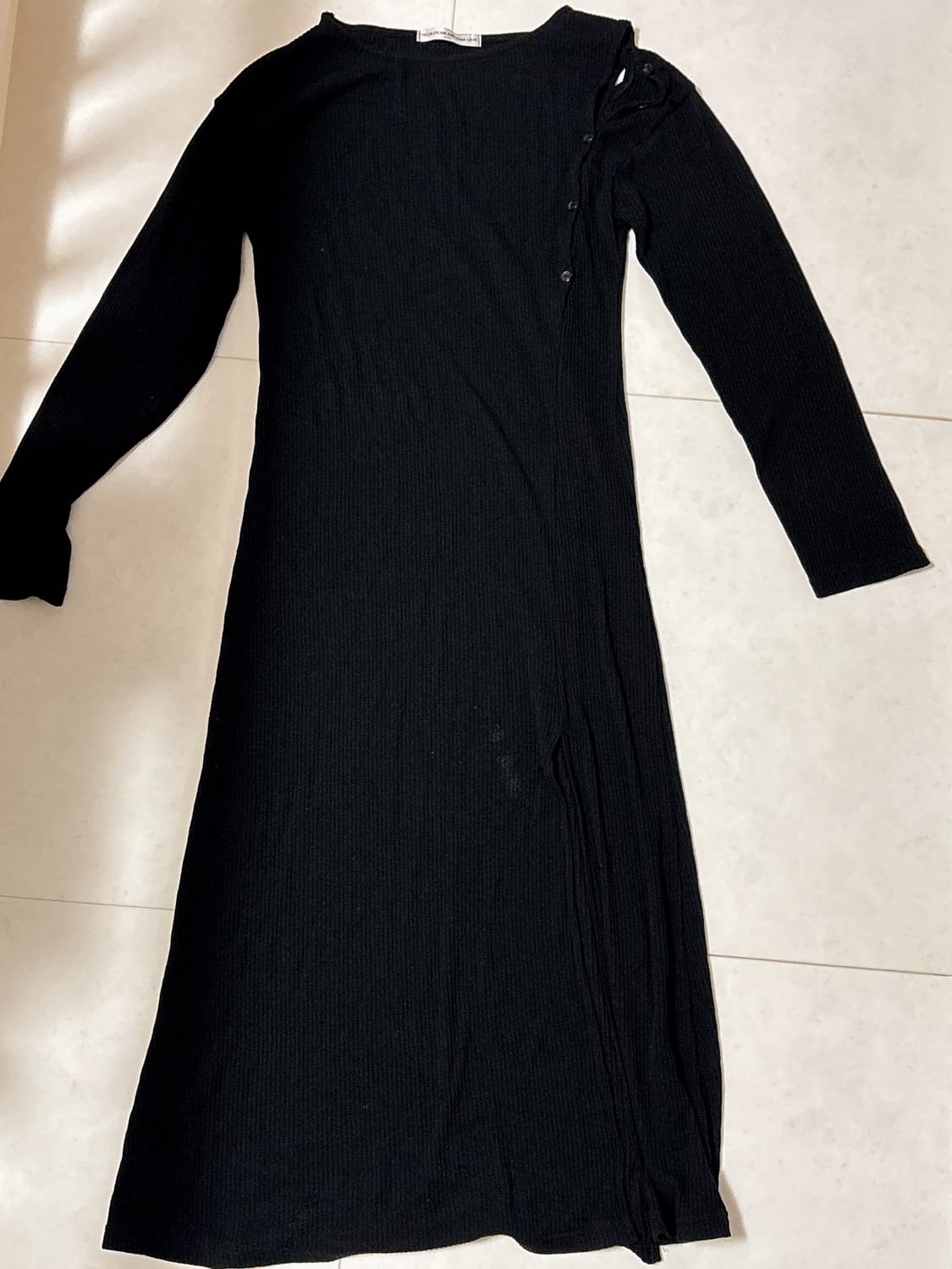 오프숄더 니트 롱 원피스 상품이미지6