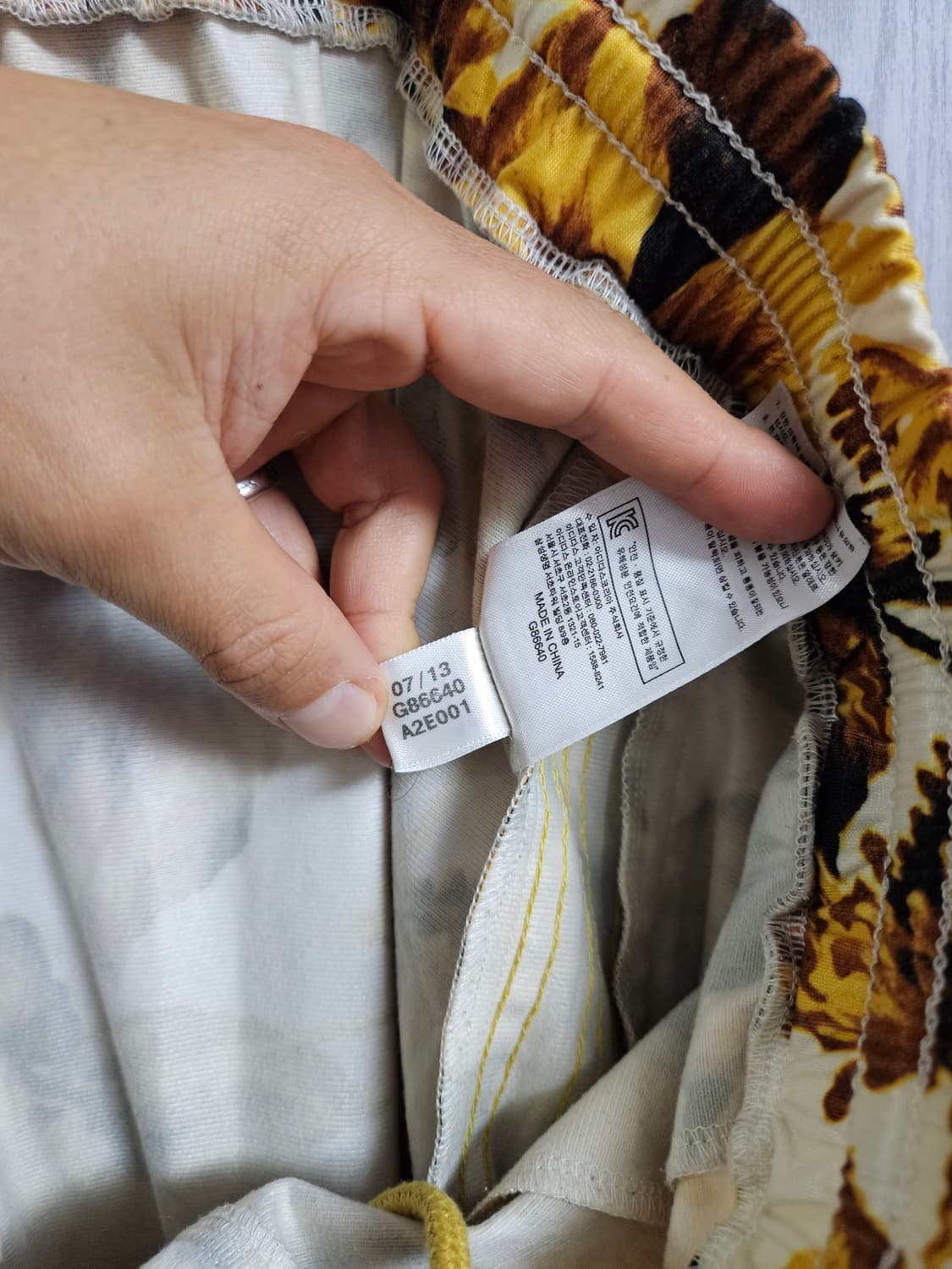 아디다스 제레미스캇 꽃무늬 트랙 팬츠 M 상품이미지7