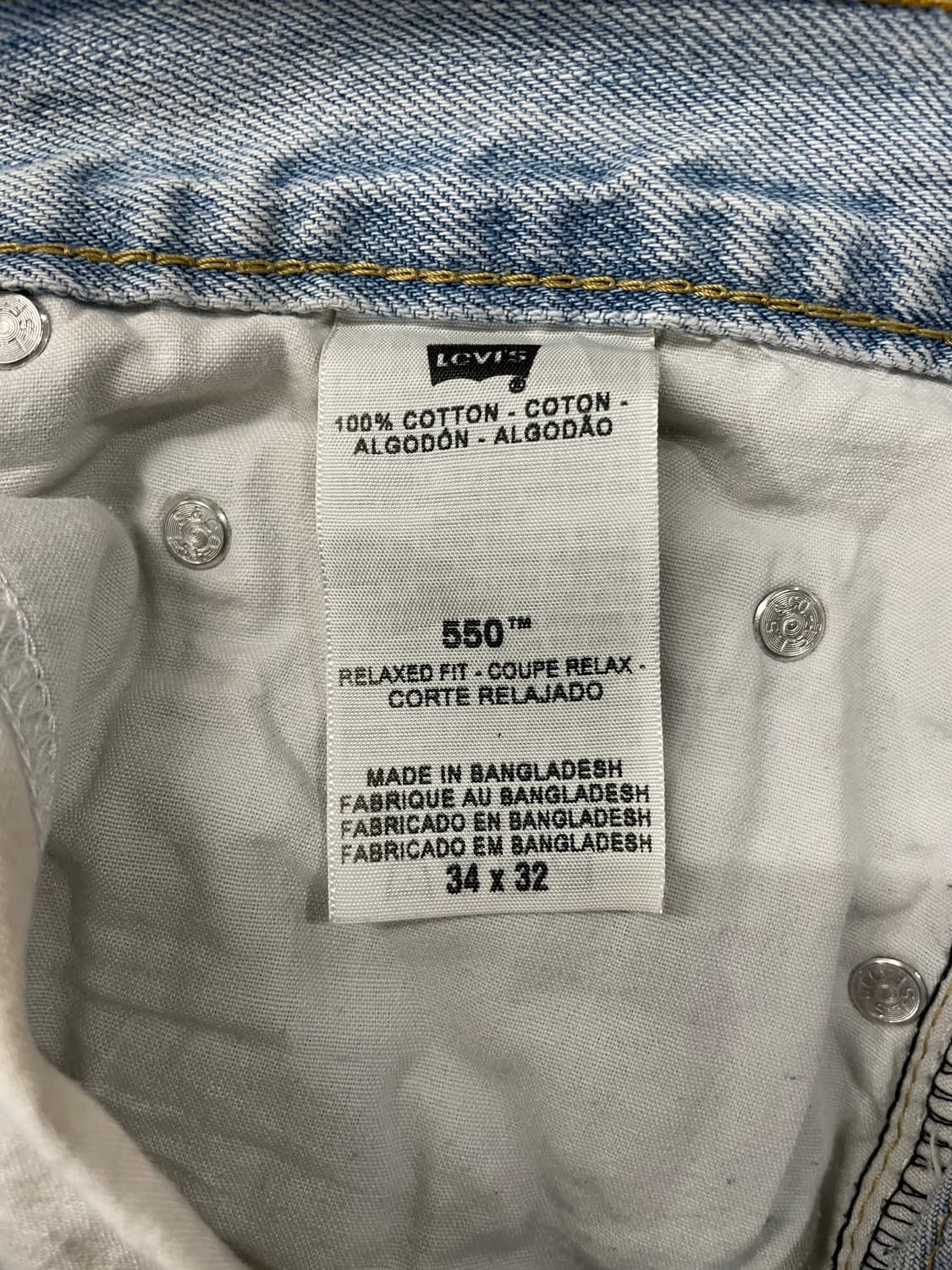 Levi's 550 연청 데님 팬츠  상품이미지8