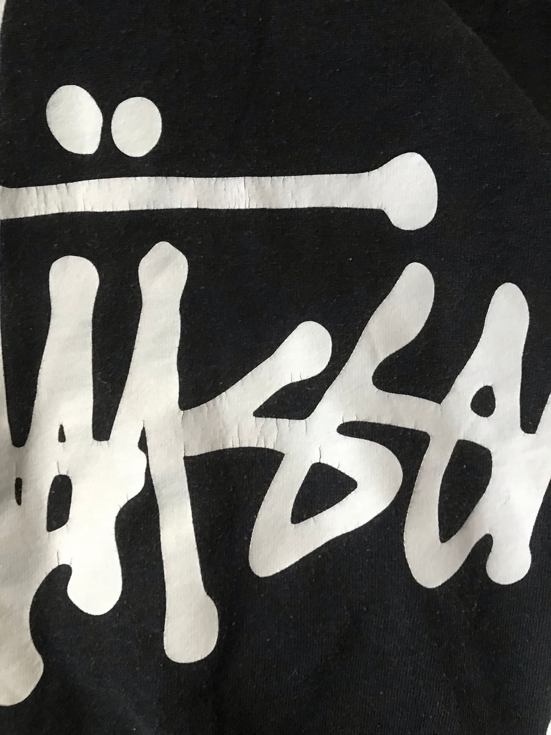 스투시 블랙 빅로고 후드티 상품이미지8