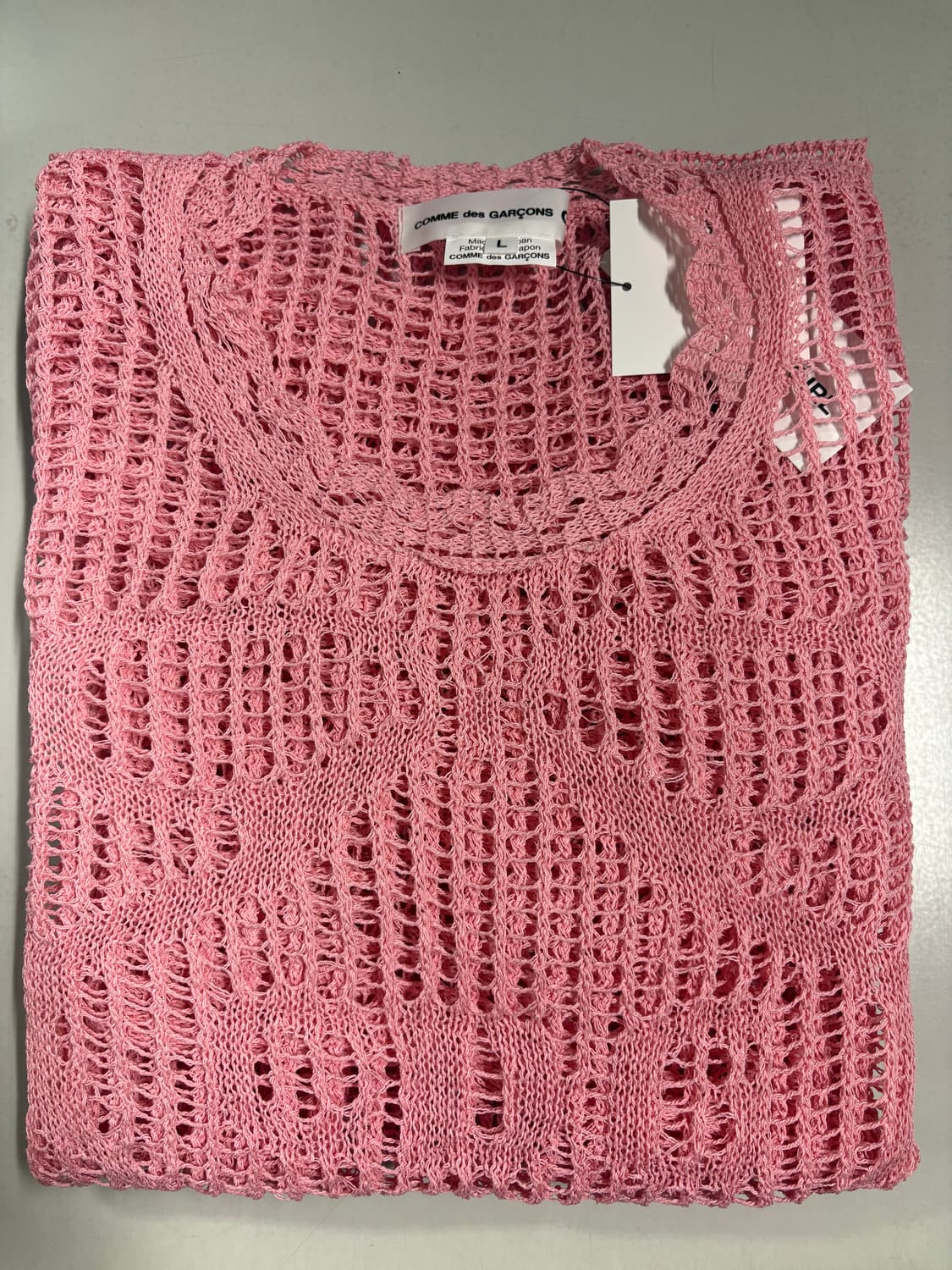 26ss commedesgarcons girl 핑크 니트 L 상품이미지2