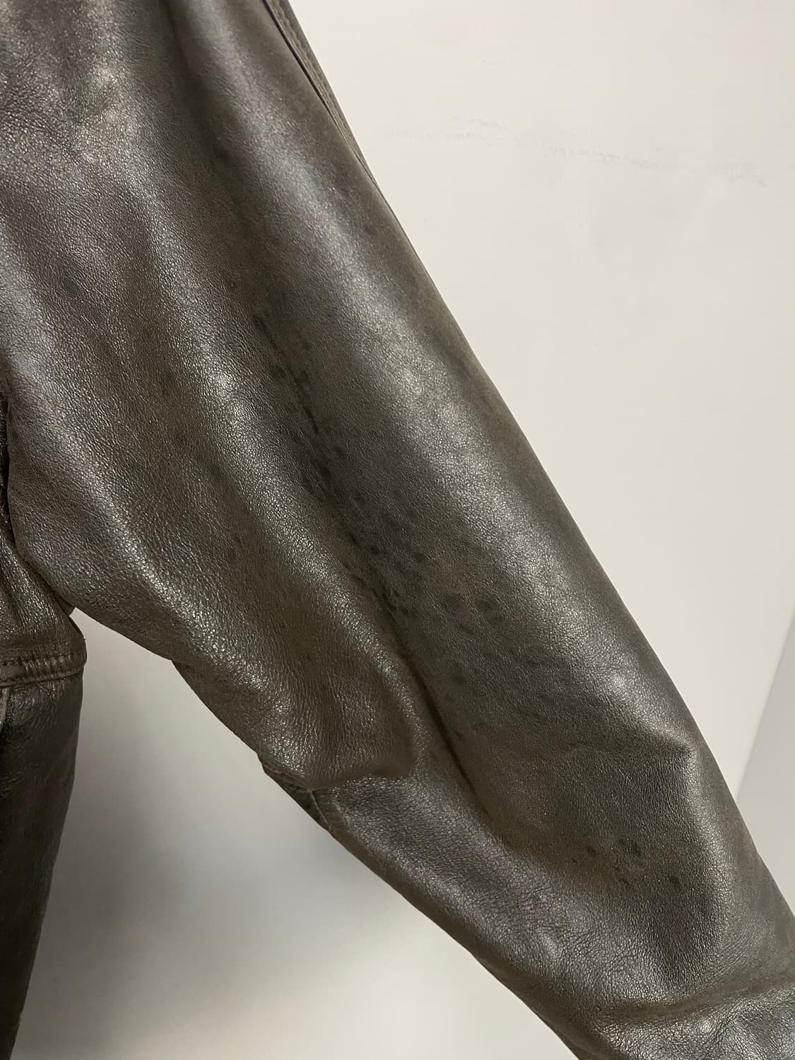 크로커다일 90s 가죽 무스탕 자켓 (털 탈부착가능) H1700 상품이미지6