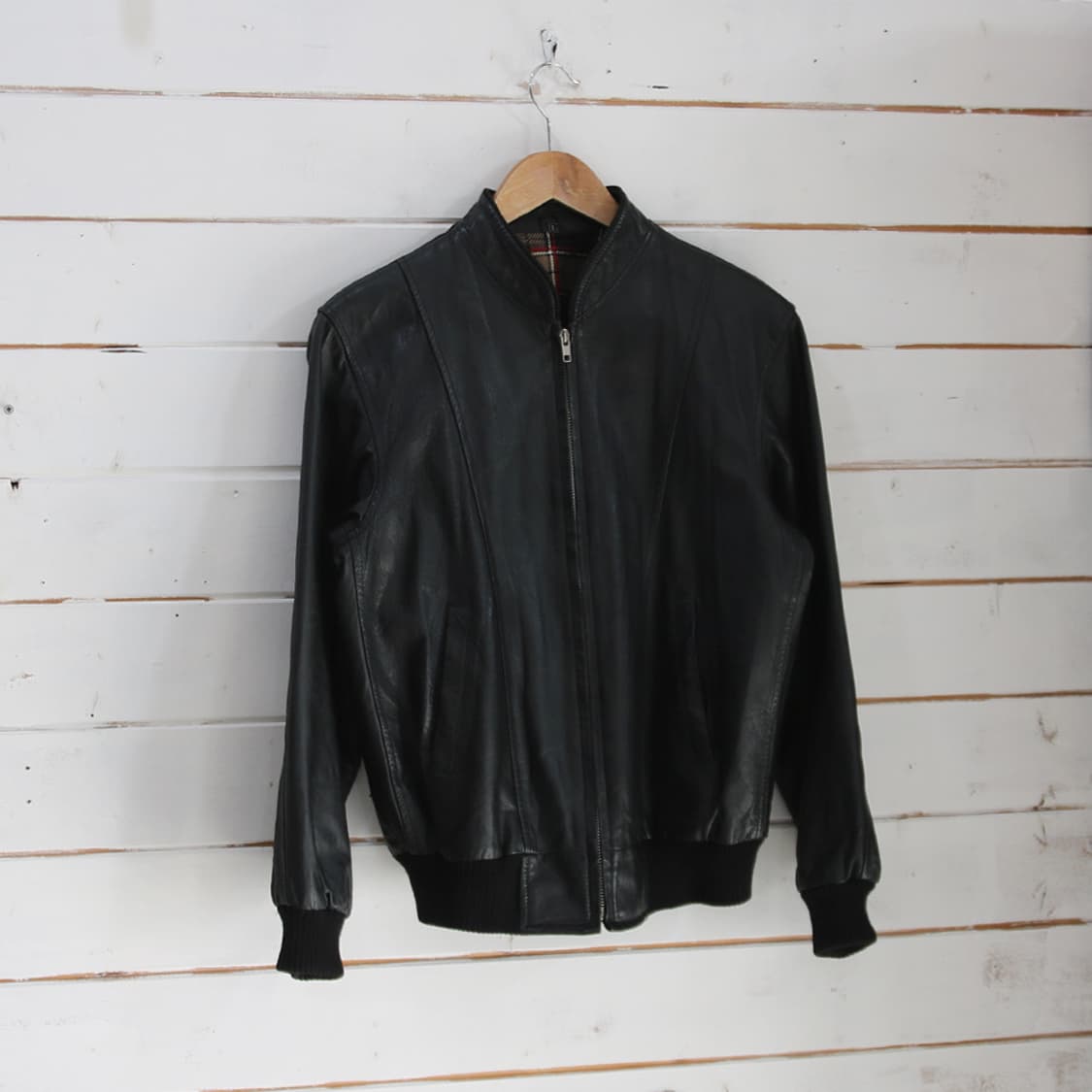 (착용컷) 리얼 레더 블루종 (남성용 95~98) 상품이미지2