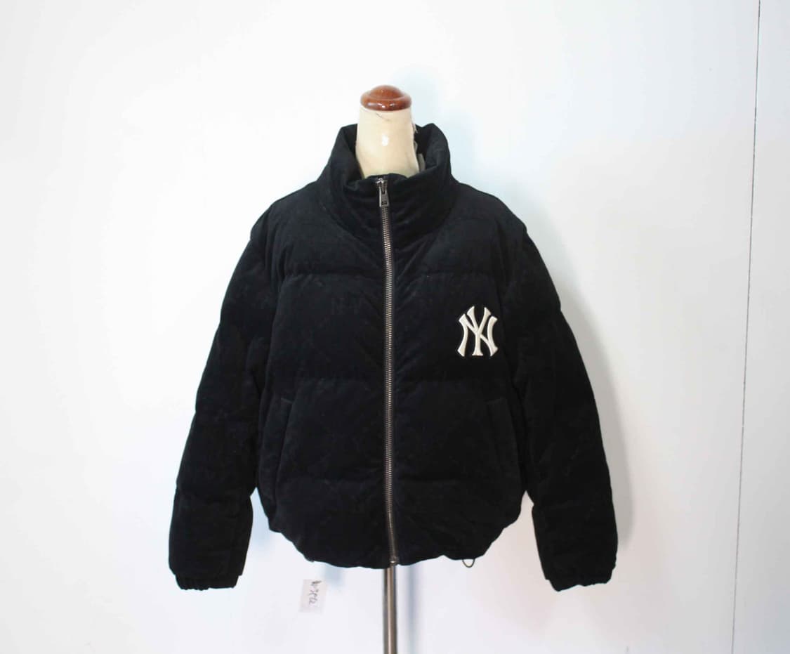 W-3962/MLB 정품 여성용 거위털 벨벳 패딩 90 상품이미지1