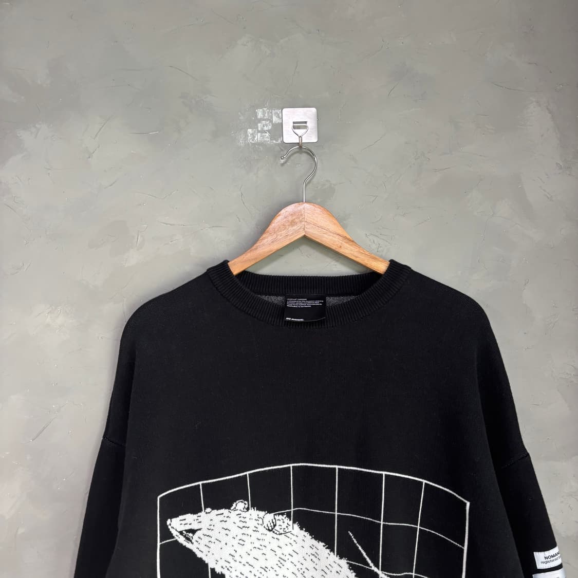 노메뉴얼 자카드 코튼 니트 상품이미지2