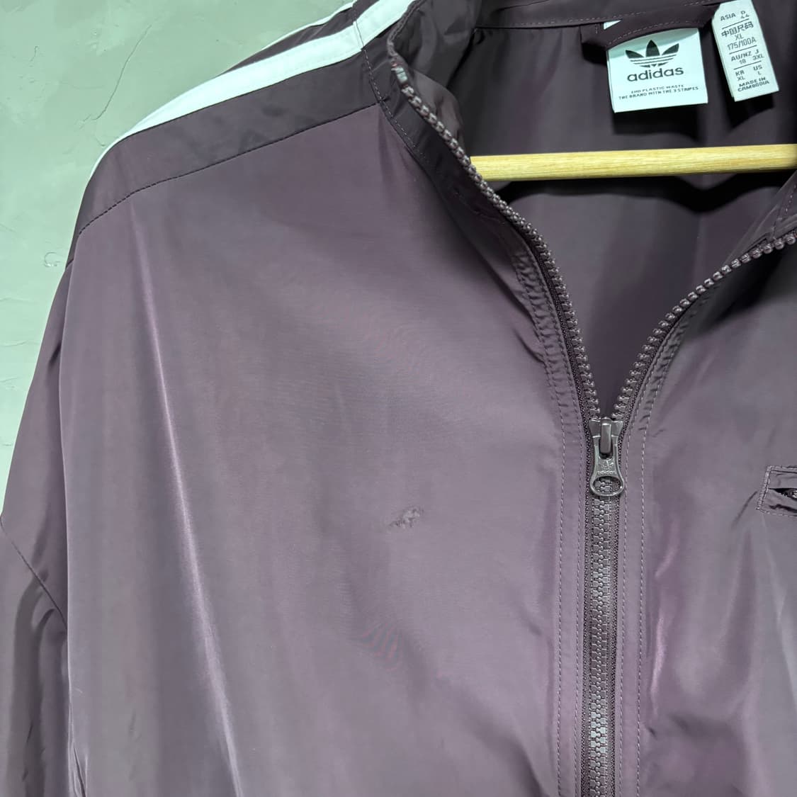 아디다스 파이어버드 클래식 트랙탑 바람막이 버건디 상품이미지4