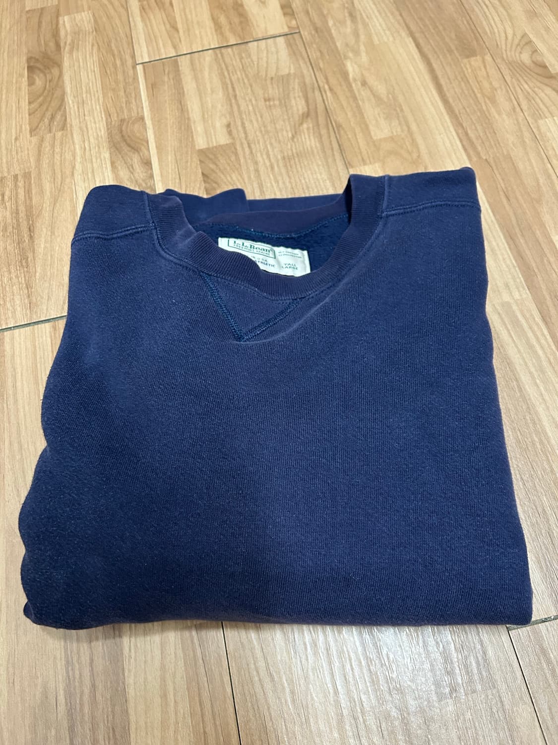 90s 엘엘빈 X 러셀애슬레틱 네이비 스웻셔츠 MADE IN USA 상품이미지1