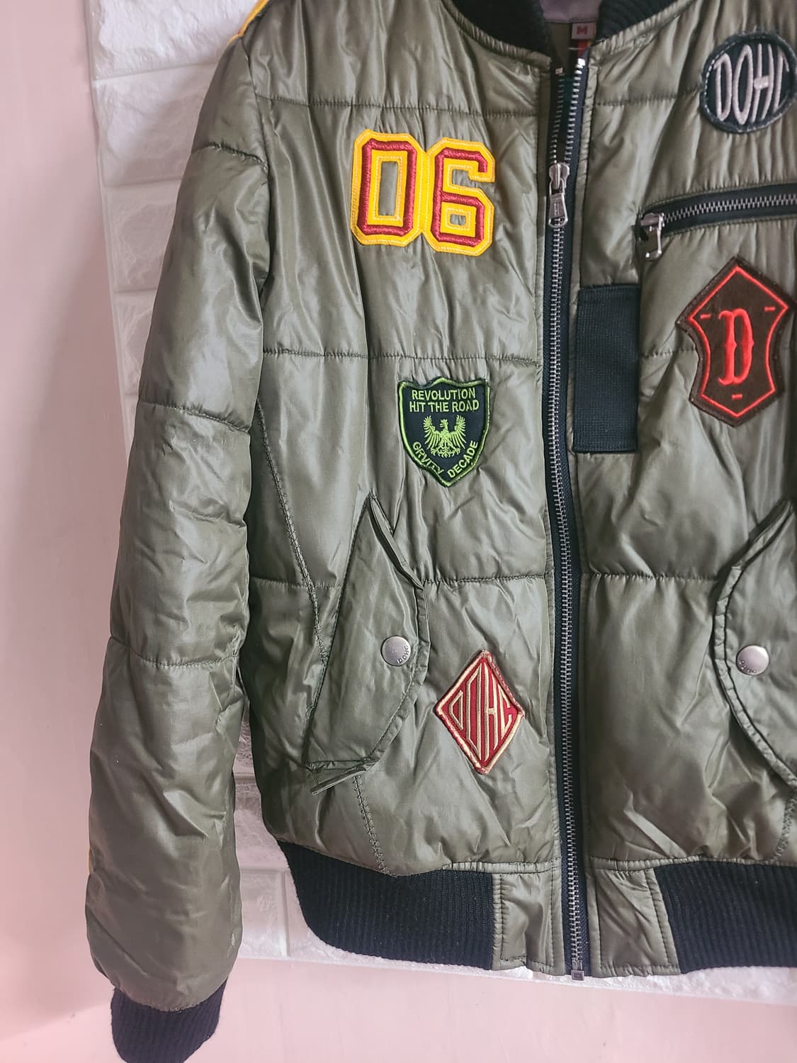 DOHC 카키 봄버 자켓 M 상품이미지4