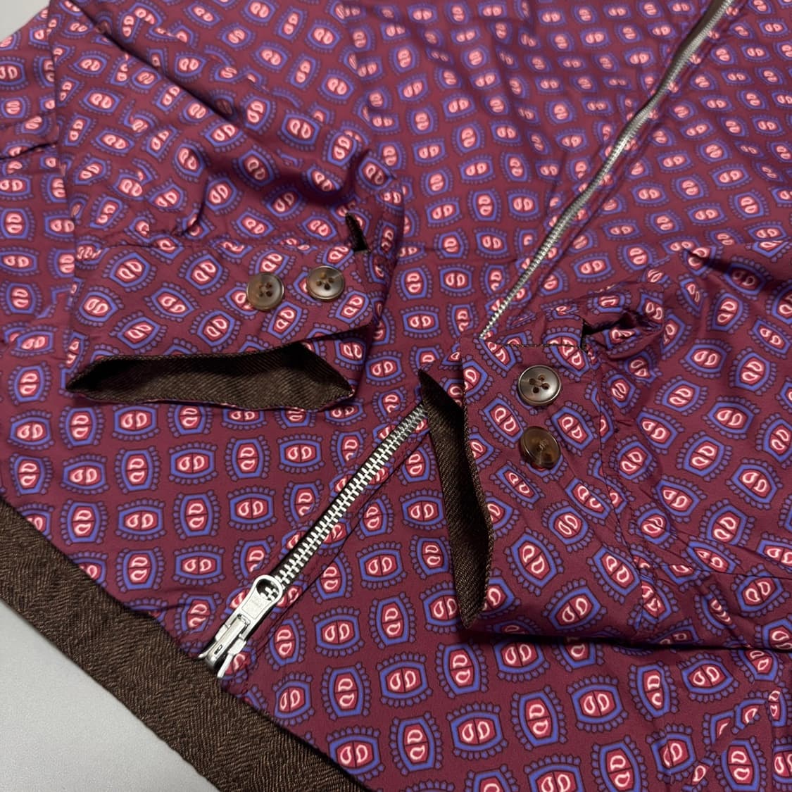 빔즈 플러스(BEAMS+) 브라운 나일론 폴리우레탄 혼방 리버시블 블루종 상품이미지8