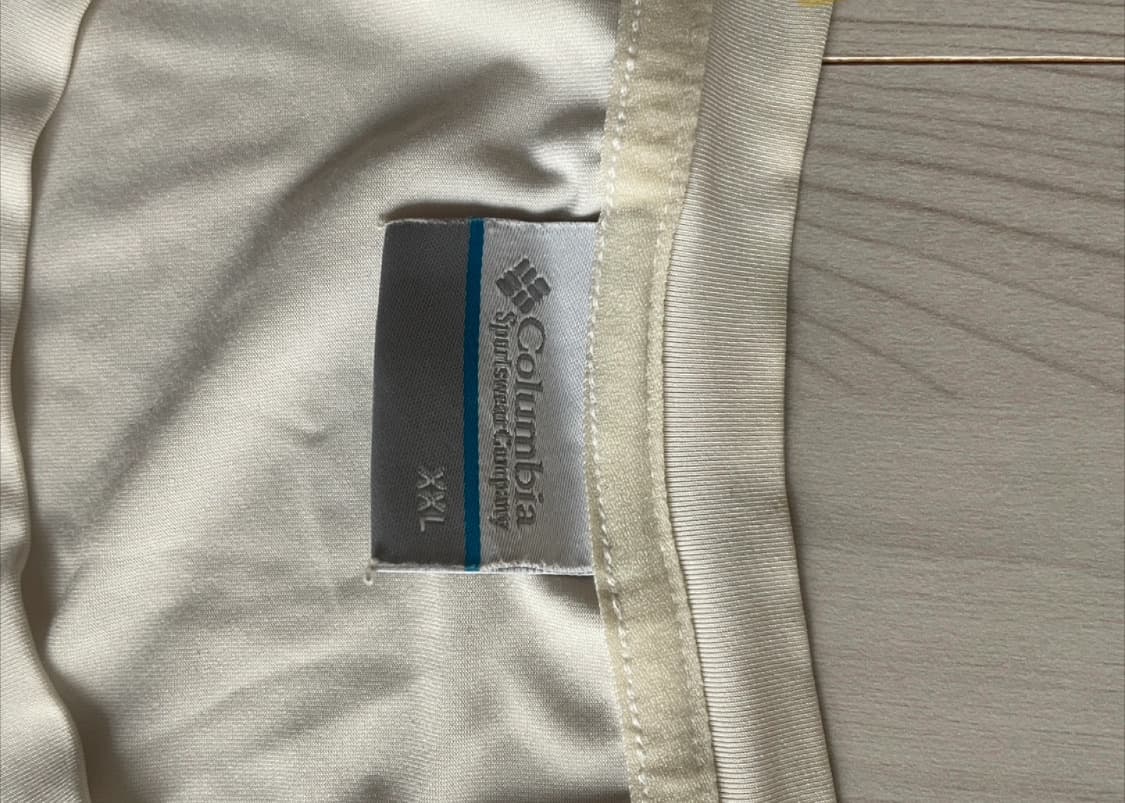 콜롬비아 롱슬리브 티셔츠 아이보리 XXL 상품이미지3