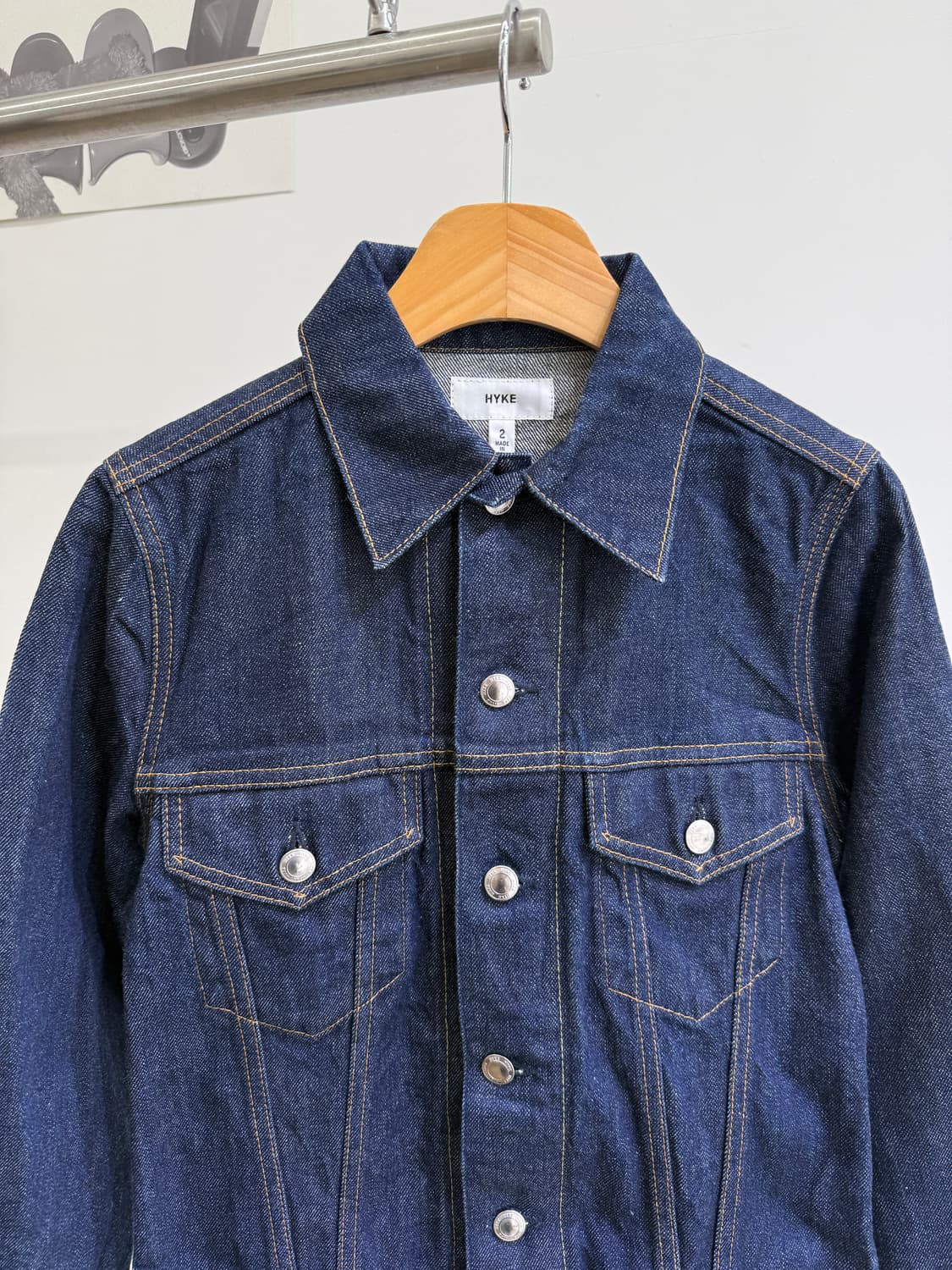 HYKE (Made in Japan) 데님 트러커 자켓  상품이미지2