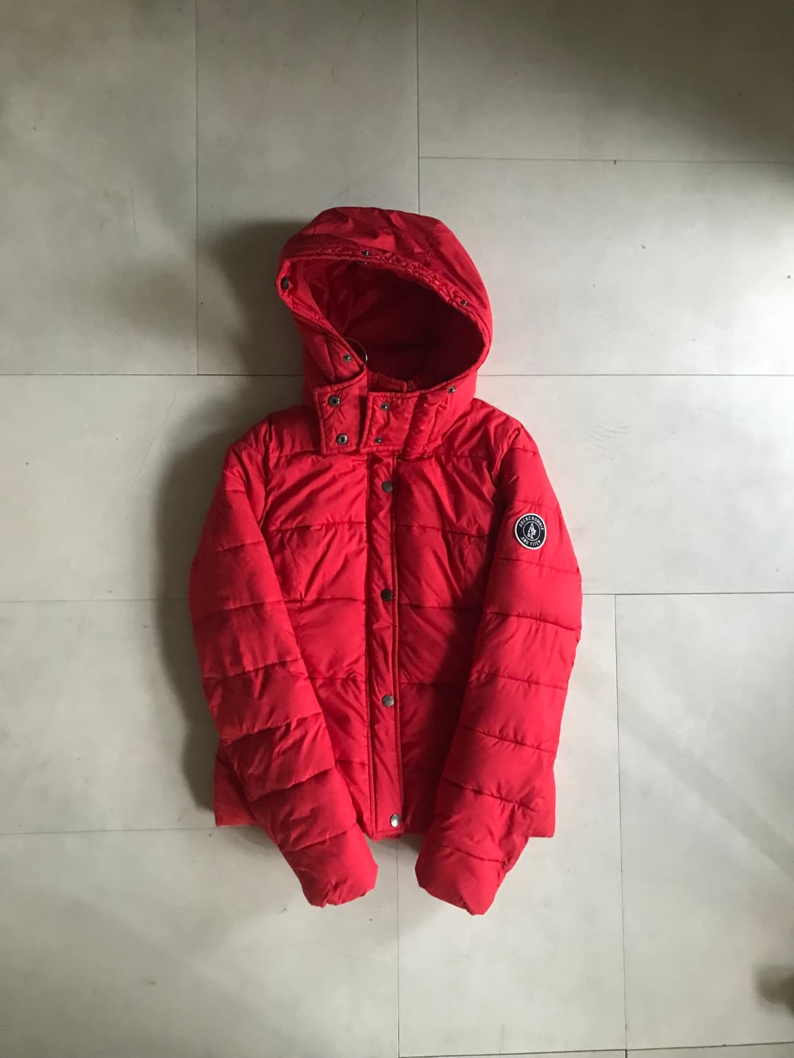 아베크롬비 레드 패딩 상품이미지5