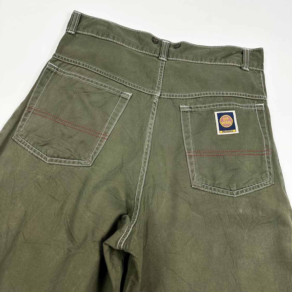 VTG 빈티지 재팬 카키 와이드 팬츠 (30인치 여성추천) 상품이미지6