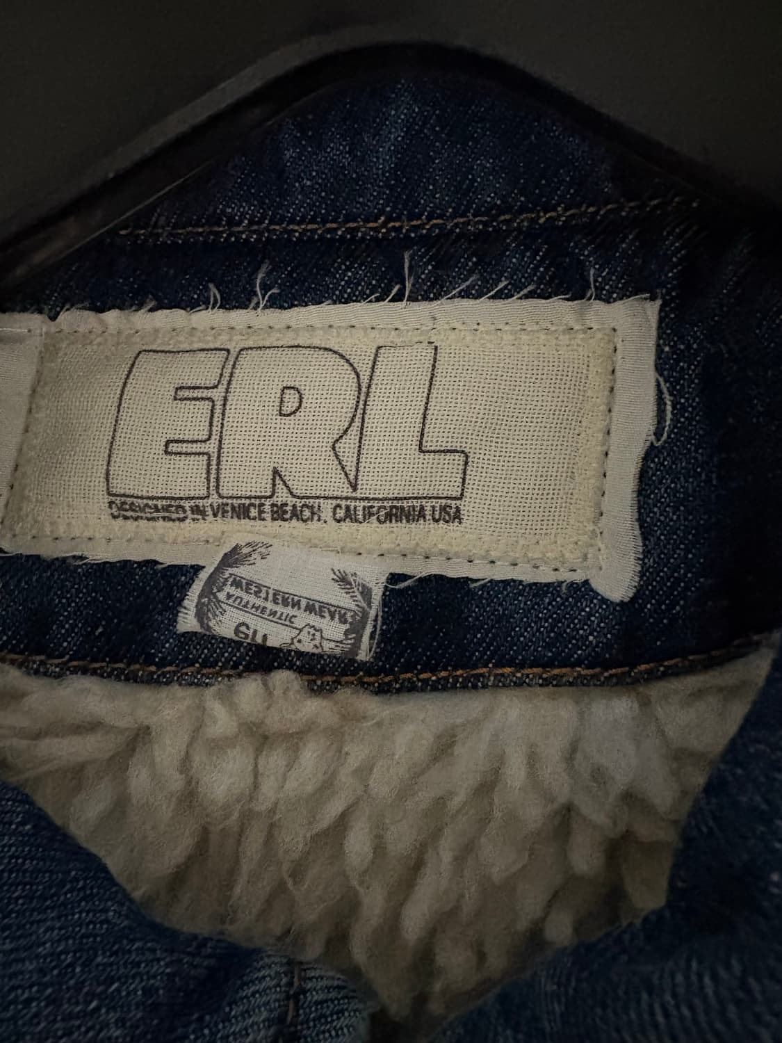 ERL 데님 패딩 M 상품이미지5