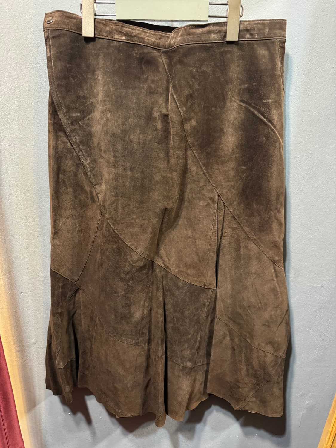 vintage long skirt 빈티지 스웨이드 롱스커트 상품이미지2