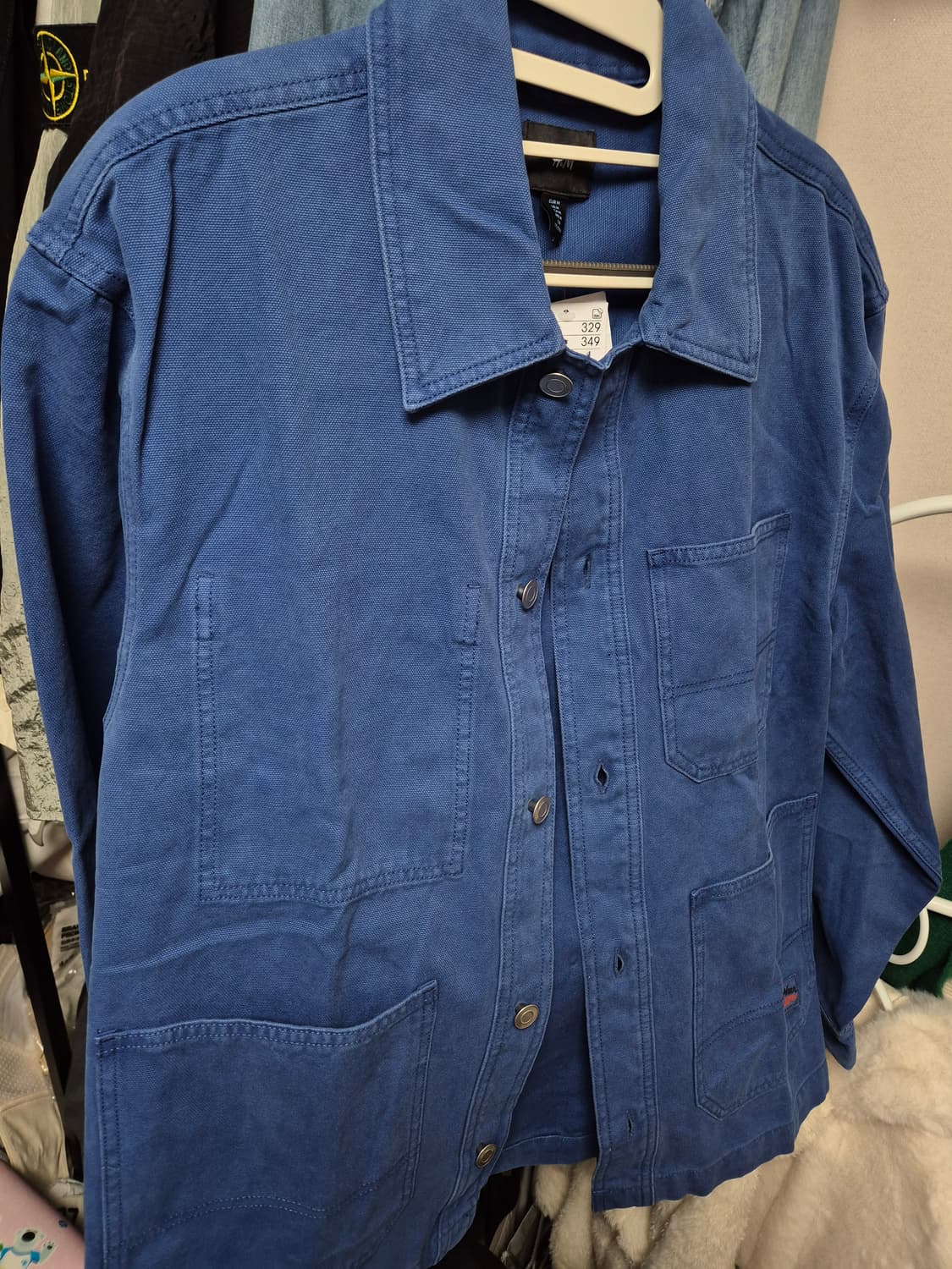 H&M 블루 워크 자켓 M95사이즈 새상품 상품이미지3