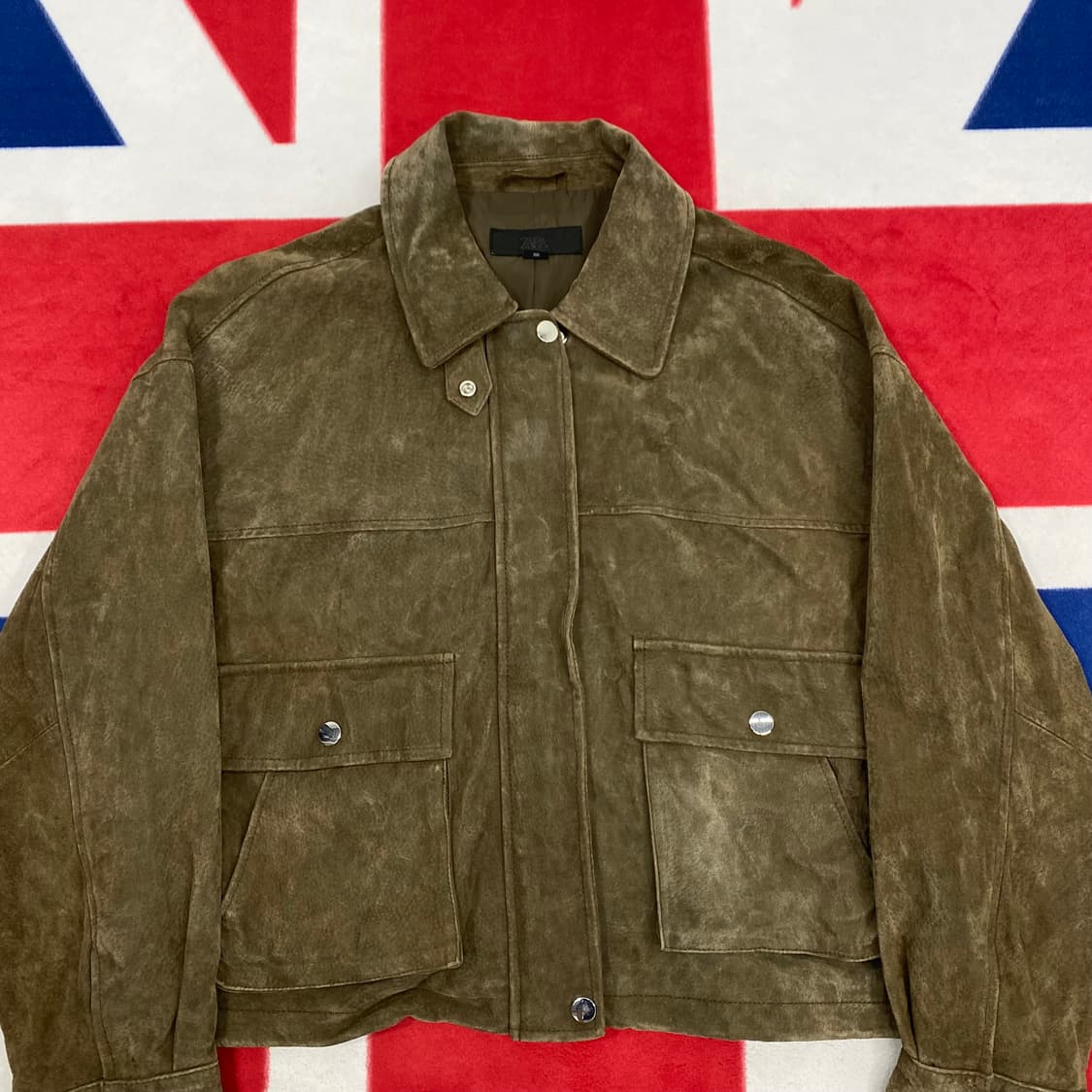 자라 돈피 스웨이드자켓 여성 XS 실측 55  상품이미지2