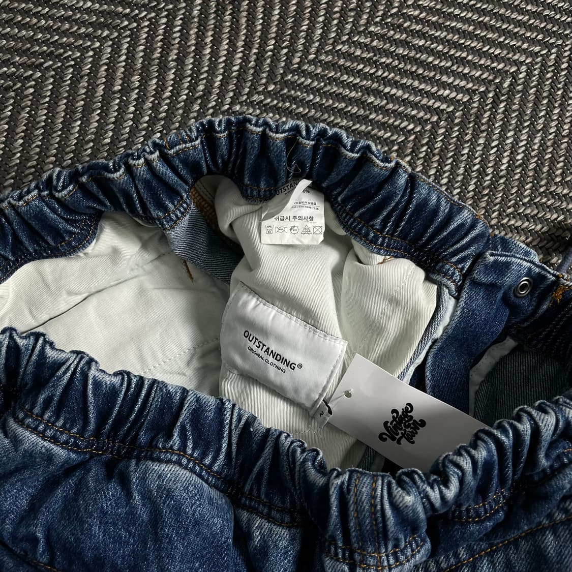 아웃스탠딩 멀티포켓 카고 데님 퍼티그 팬츠o 3673 상품이미지5
