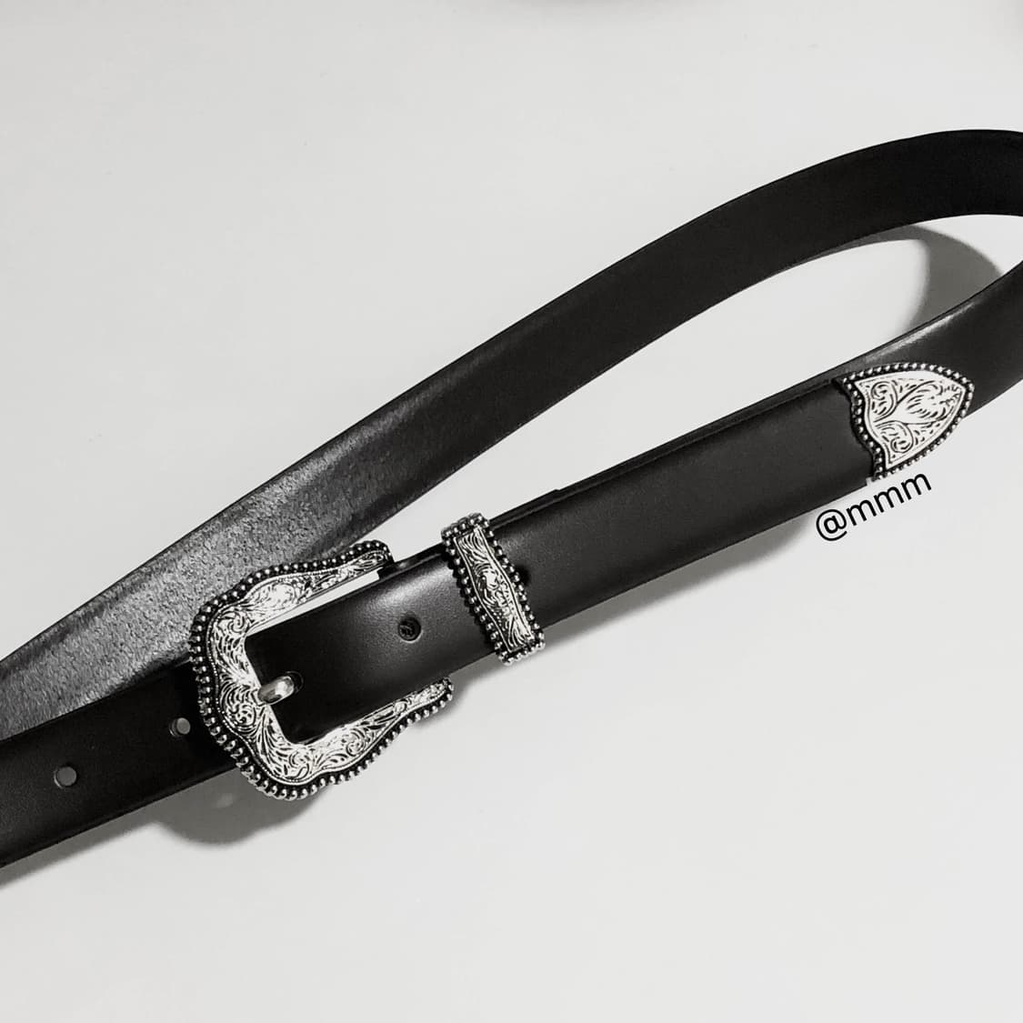 [Unisex] 볼륨 웨스턴 장식 가죽벨트 상품이미지4