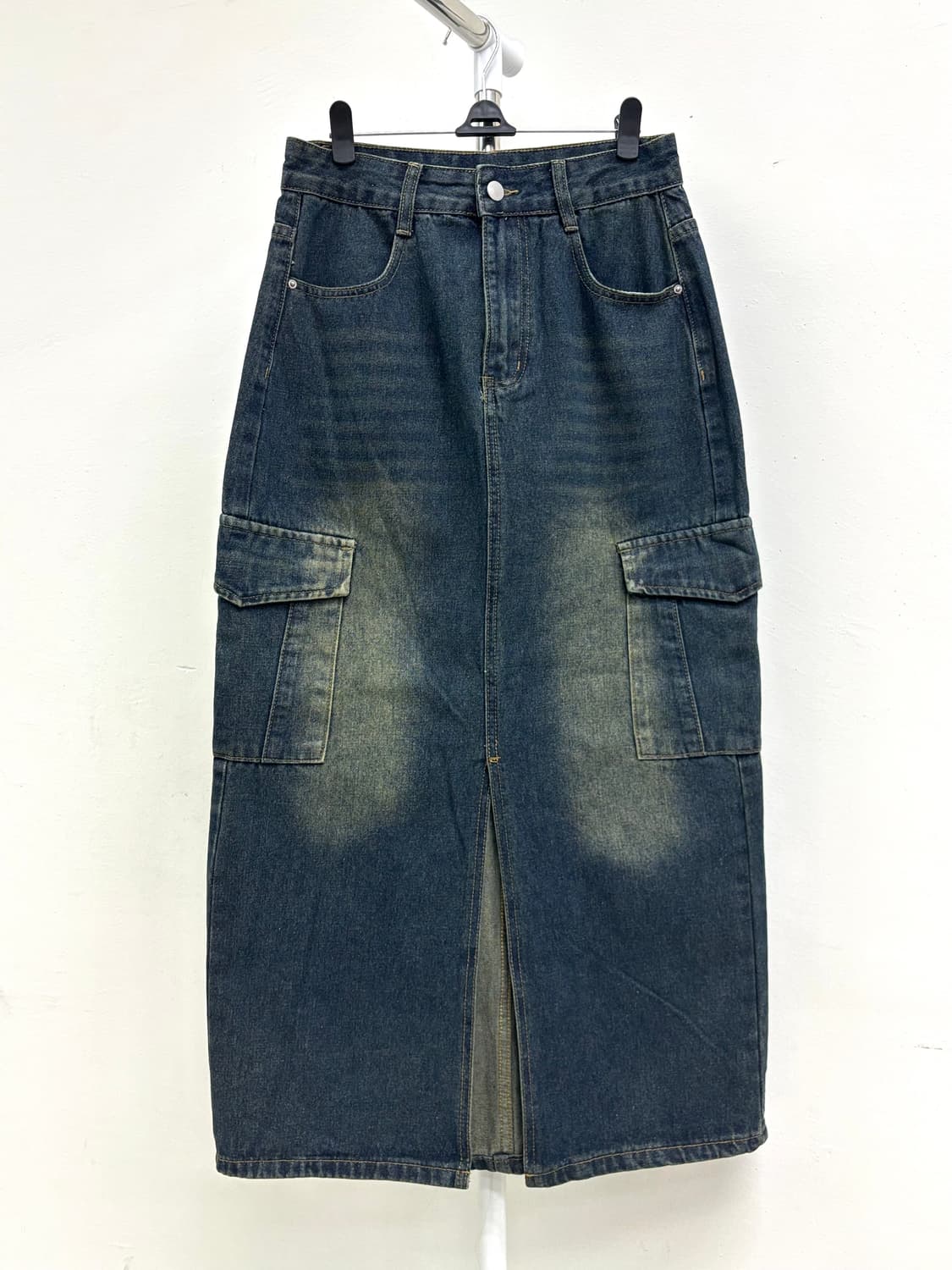 빈티지 진청 데님 카고 스커트 상품이미지4