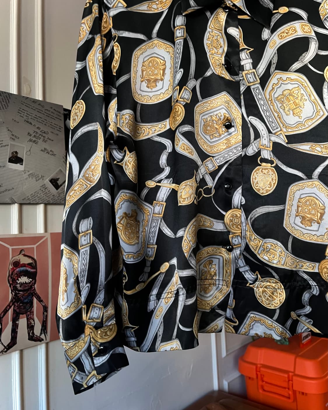 1980-90s Japanese Vintage Silk Shirt 상품이미지6