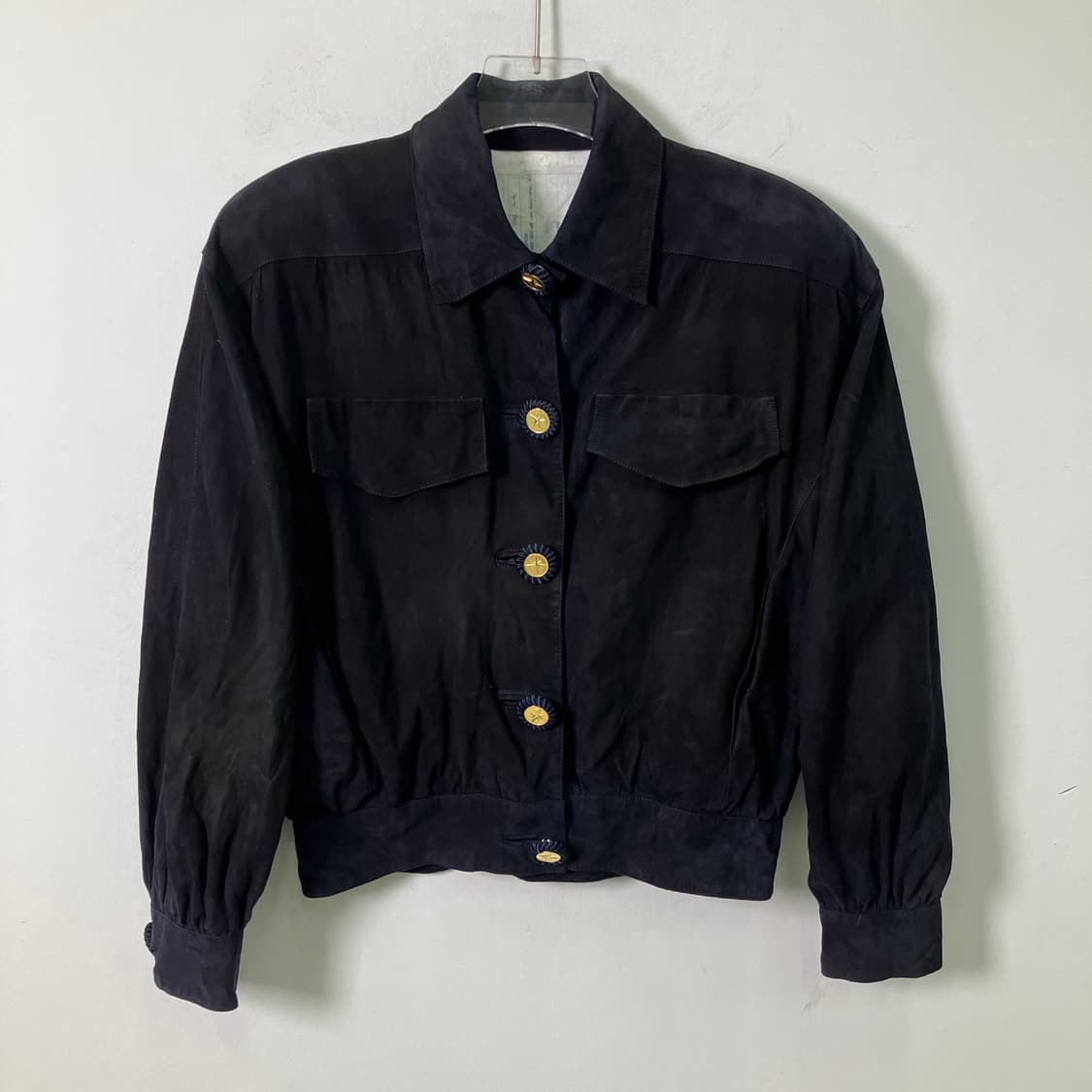 VTG 빈티지 블랙 스웨이드 크롭 자켓 44 상품이미지1