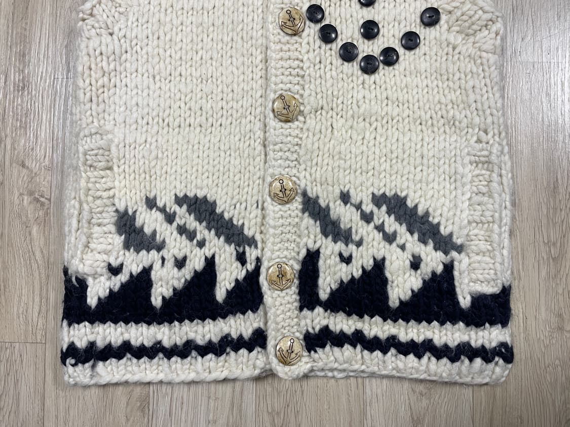 55) 여성 해군패턴 숄카라 코위찬 베스트(네팔제) 상품이미지7