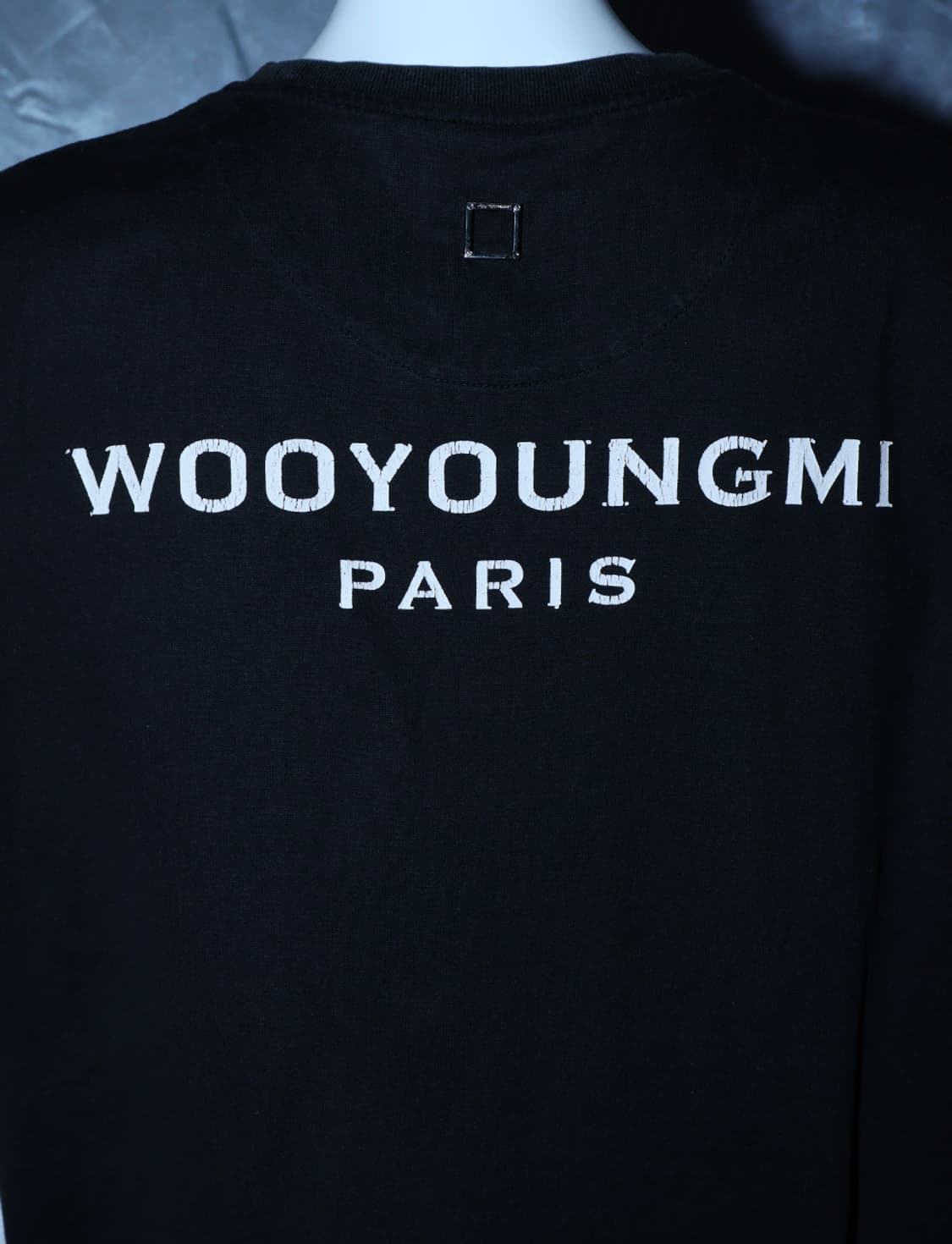 Wooyoungmi Paris 로고 프린트 코튼 반팔 티셔츠 상품이미지2