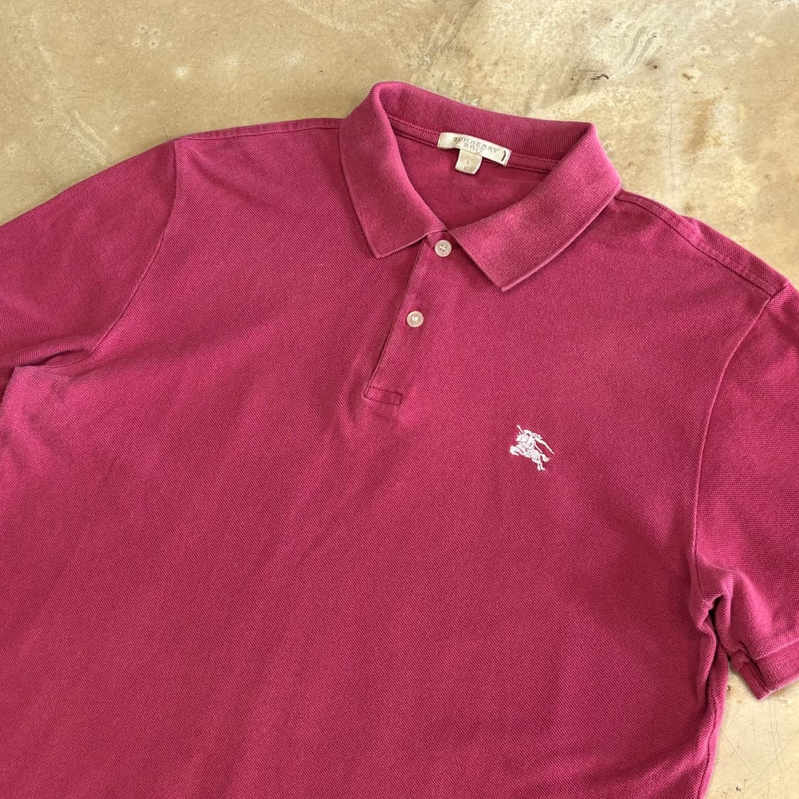 L 버버리 카라 반팔티 상품이미지1