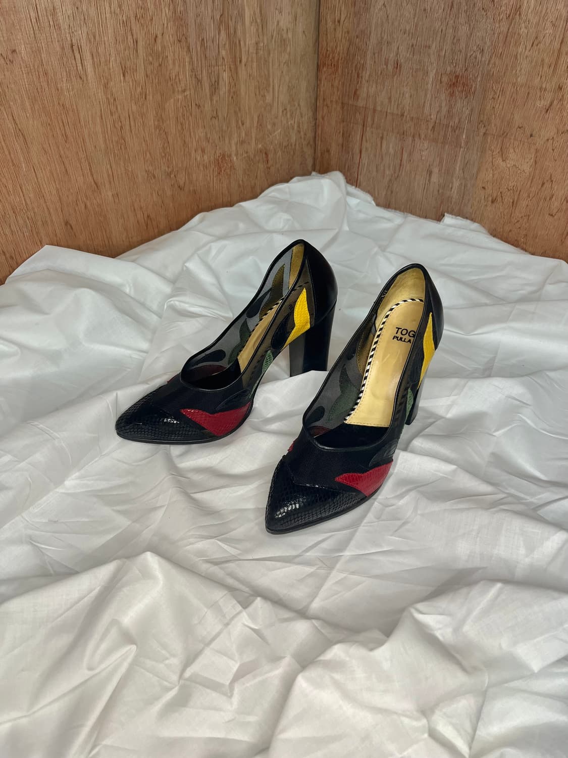 Toga Pulla Mesh leather layered hills 상품이미지1