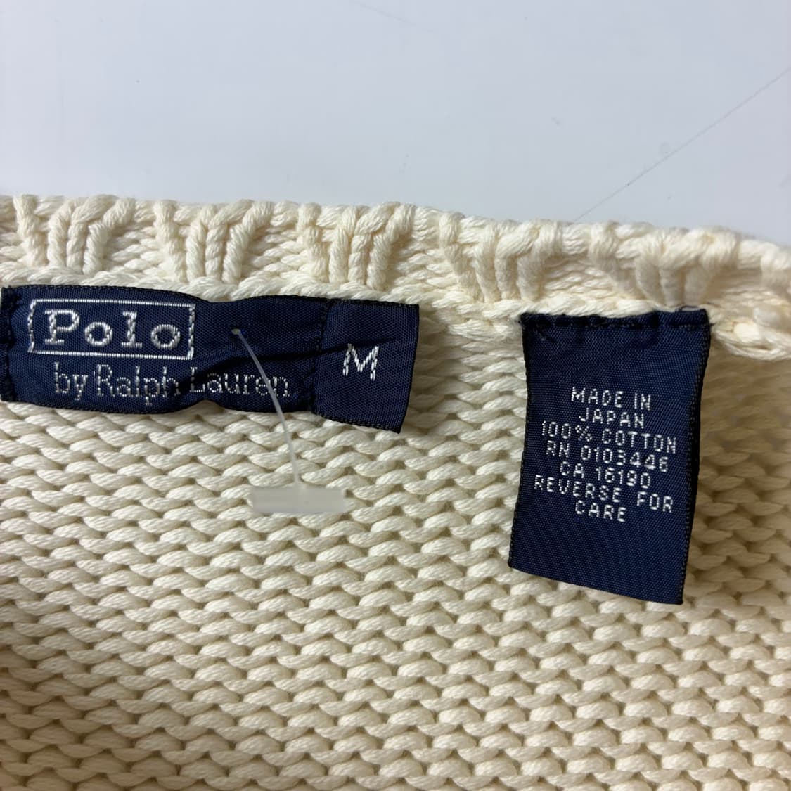 Polo  폴로 랄프로렌 코튼 화이트 성조기 니트  상품이미지4